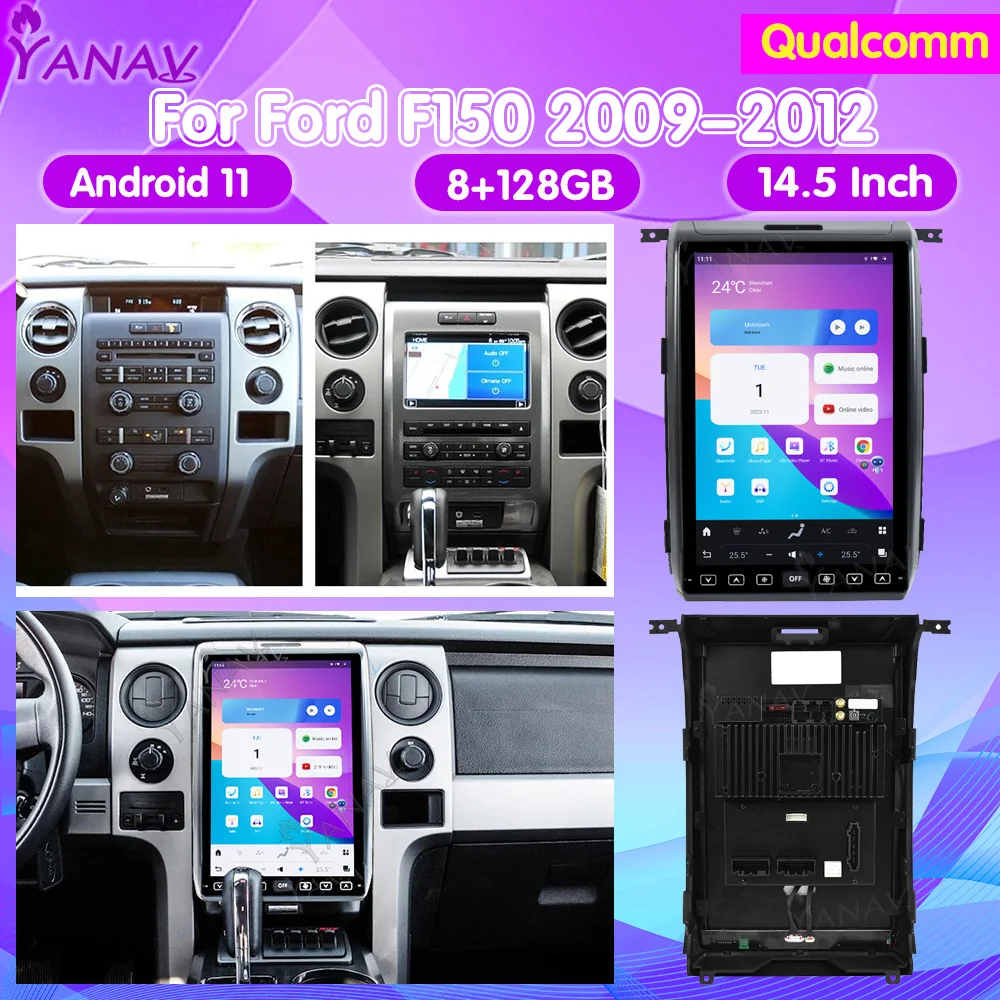 Автомобильное радио Qualcomm 128 ГБ для Ford F150 2009-2012, мультимедийный плеер с GPS-навигацией, автомобильное стерео беспроводное устройство Carplay 4G WIFI
Автомобильное радио Qualcomm 128 ГБ для Ford F150 2009-2012, мультимедийный плеер с GPS-навигацией, автомобильное стерео беспроводное устройство Carplay 4G WIFI