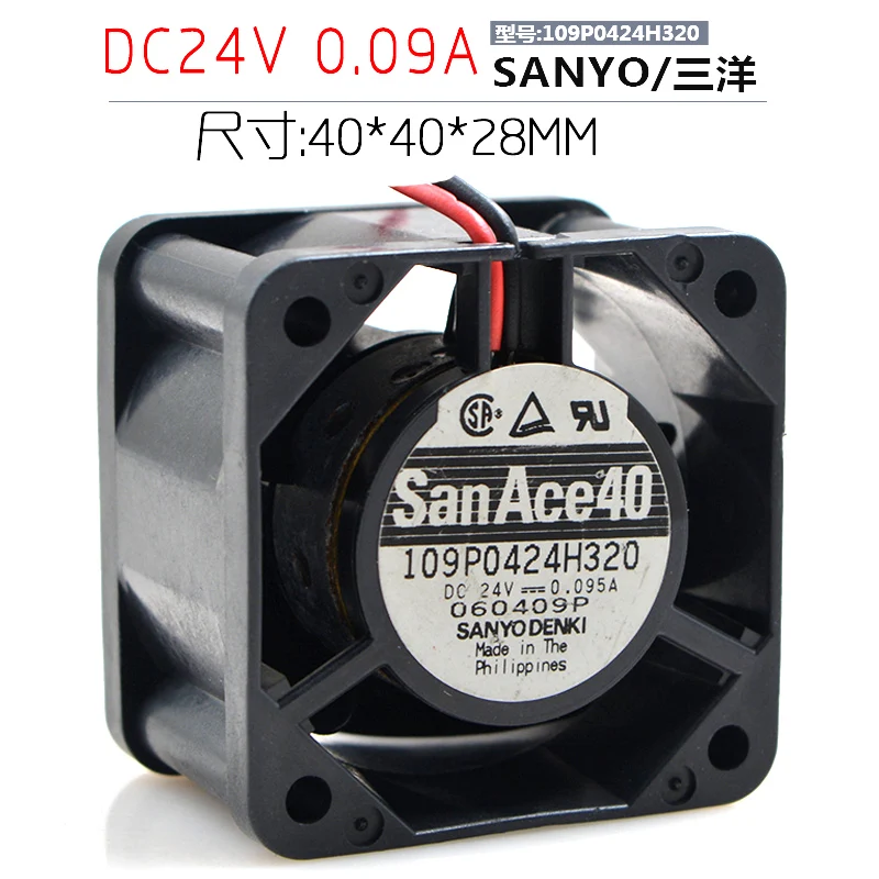 Sanyo Denki оригинальный настоящий 109P0424H7D01 24V DC осевой компактный мини-вентилятор