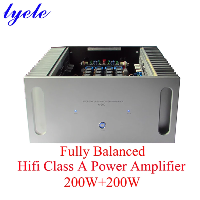 Lyele Audio A200 Fully Balanced Class A Hifi Amplifier 2 Channel Sound Amplifier High Power 200w*2 8ohms High End Audio Amp
Lyele Audio A200 Fully Balanced Class A Hifi Amplifier 2 Channel Sound Amplifier High Power 200w*2 8ohms High End Audio Amp