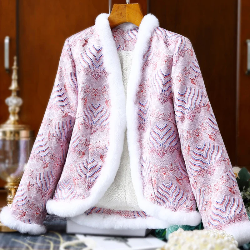 2022 winter V-neck cropped sleeves slim women imitation rabbit frayed cotton short coat improved cheongsam cotton jacket
2022 winter V-neck cropped sleeves slim women imitation rabbit frayed cotton short coat improved cheongsam cotton jacket