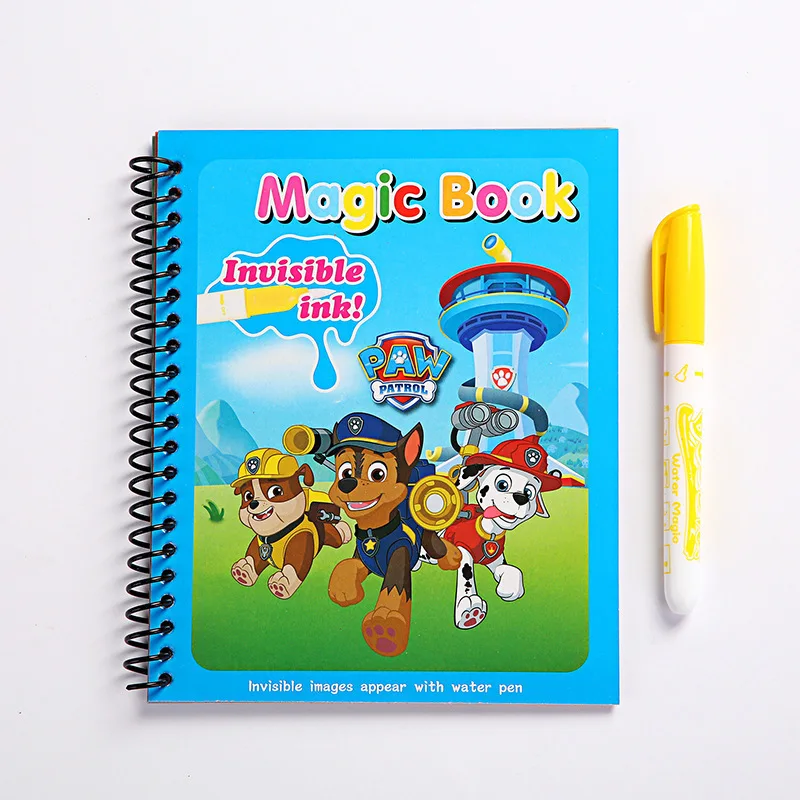 

Paw Patrol Puzzle Painting Graffiti Book Cartoon Anime Figures Marshall Chase Skye DIY Magical Watercolor Paint Drawing Toys