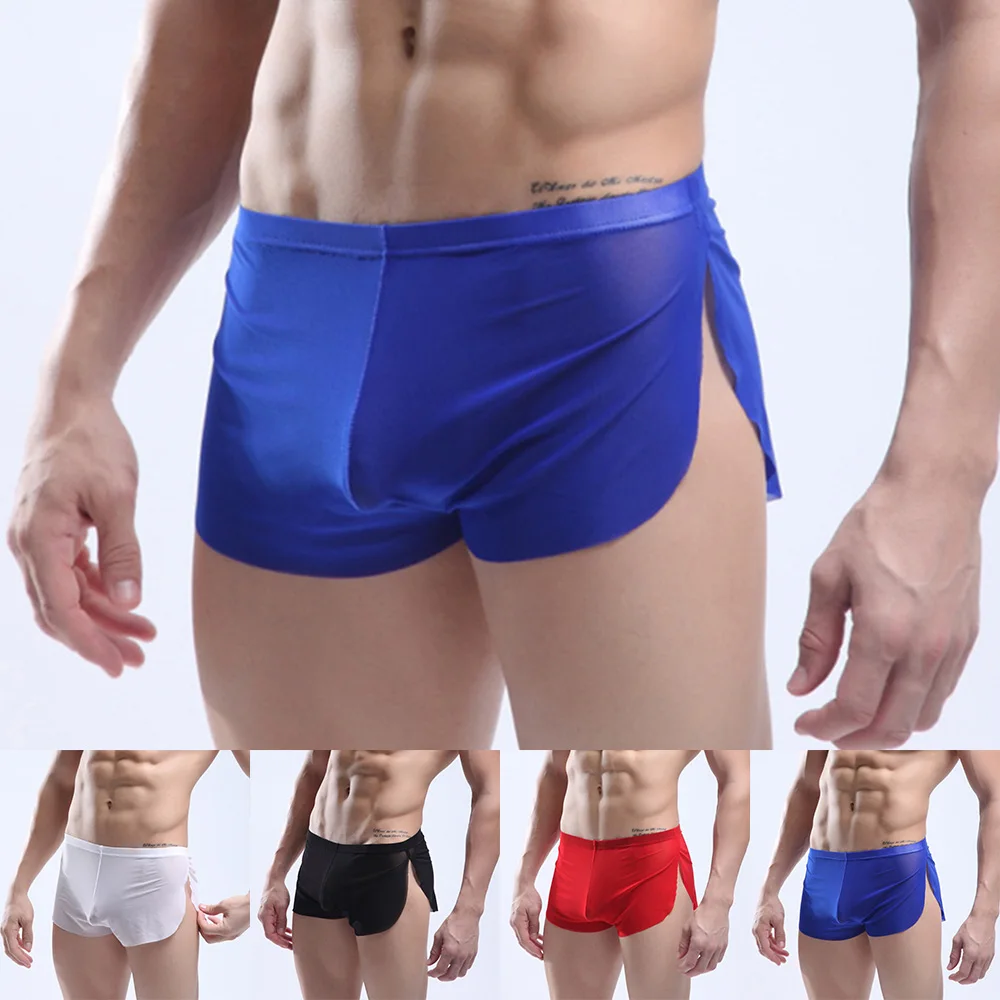 Boxers For Men Sexy Wet Look Underwear Mesh U-Convex Pouch Boxer Shorts Side Split Trunks Underpants Ultra Thin Panties 2022
Boxers For Men Sexy Wet Look Underwear Mesh U-Convex Pouch Boxer Shorts Side Split Trunks Underpants Ultra Thin Panties 2022