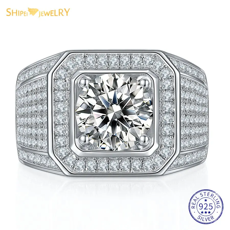 Shipei Solid 925 Sterling Silver 3CT VVS1 1-3 CT Real Moissanite Excellent Diamonds With GRA Wedding Ring for Men Fine Jewelry
Shipei Solid 925 Sterling Silver 3CT VVS1 1-3 CT Real Moissanite Excellent Diamonds With GRA Wedding Ring for Men Fine Jewelry