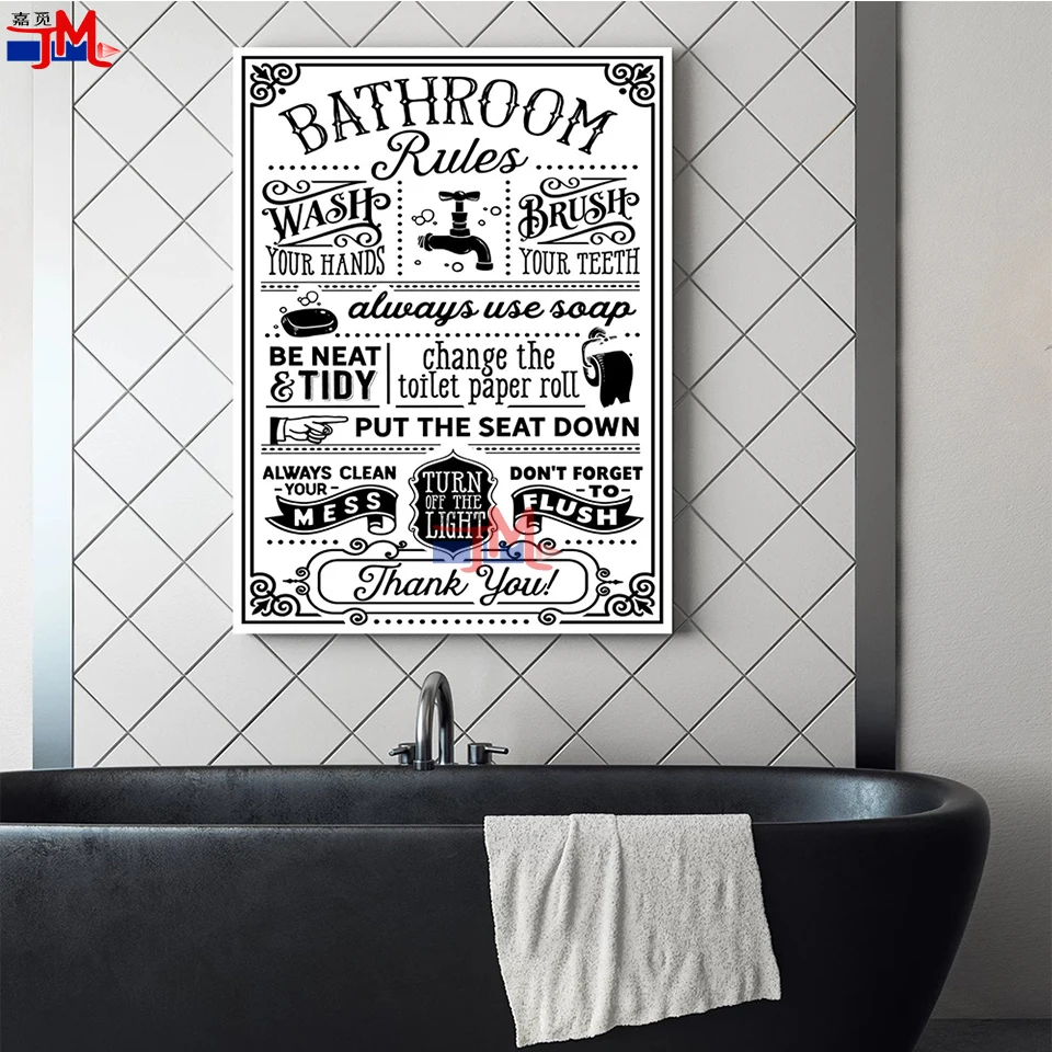 Funny Bathroom Rules Signs Diamond Mosaic Poster Word Search Quote Diamond Painting Best Toilet Embroidery Modern Humor Picture
Funny Bathroom Rules Signs Diamond Mosaic Poster Word Search Quote Diamond Painting Best Toilet Embroidery Modern Humor Picture