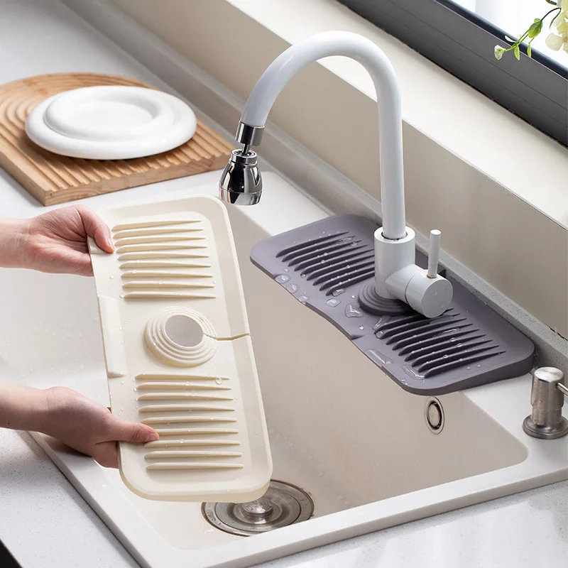 Silicone Faucet Mat Sink Splash Guard Bathroom Sink Organizer Faucet Base Waterproof Pad Toilet Soap Storage for Rapid Drainage
Silicone Faucet Mat Sink Splash Guard Bathroom Sink Organizer Faucet Base Waterproof Pad Toilet Soap Storage for Rapid Drainage