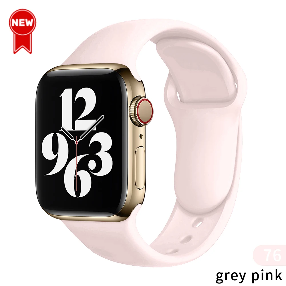 Ремешок силиконовый для Apple Watch band 44 мм 45 мм 42 мм iWatch 40 мм 38 мм 41 мм, браслет для apple watch Series 7 3 5 6 se4
Ремешок силиконовый для Apple Watch band 44 мм 45 мм 42 мм iWatch 40 мм 38 мм 41 мм, браслет для apple watch Series 7 3 5 6 se4