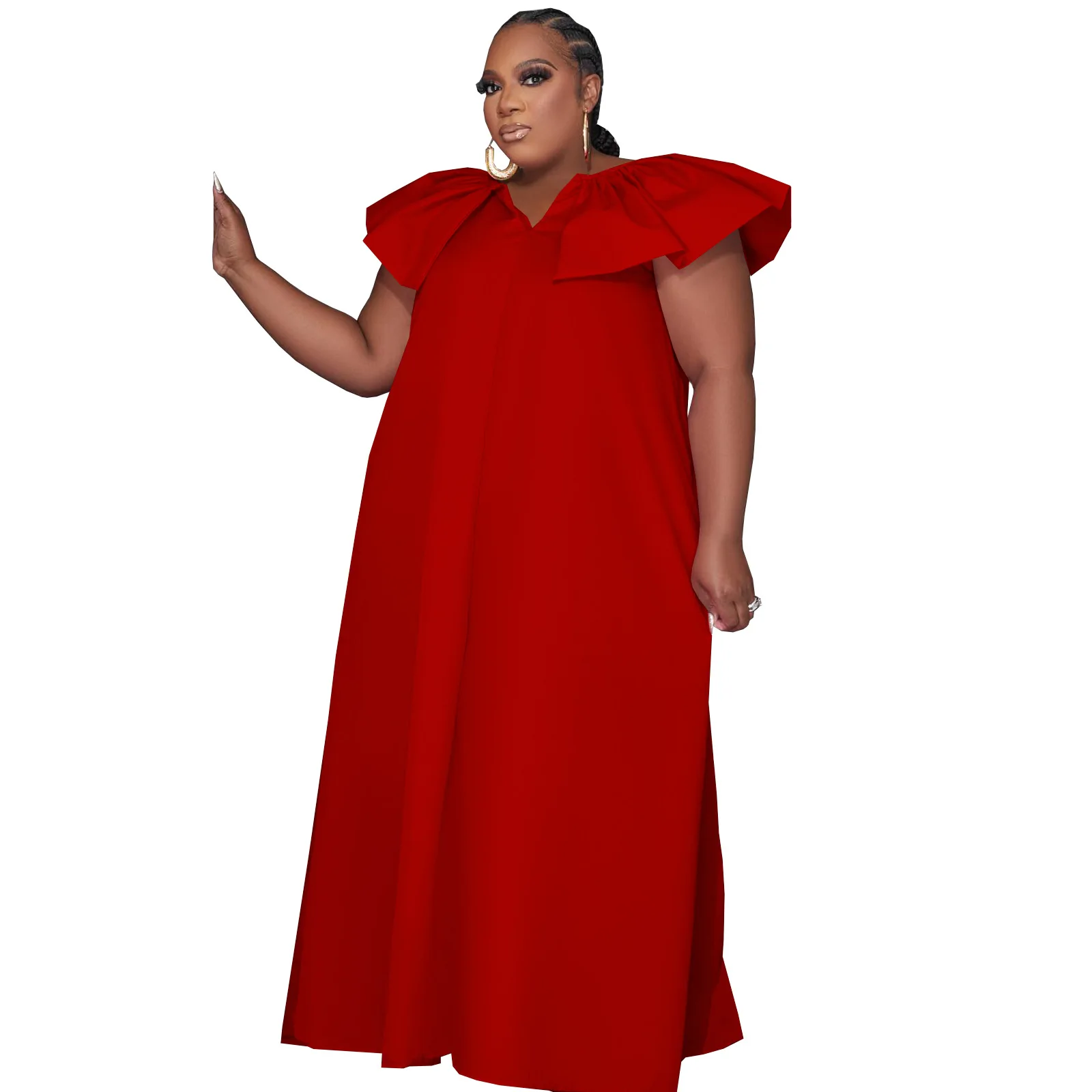 African Dresses for Women 2023 Summer Fashion African Women Sleeveless V-neck Polyester Black Red Plus Size Long Dress XL-4XL
African Dresses for Women 2023 Summer Fashion African Women Sleeveless V-neck Polyester Black Red Plus Size Long Dress XL-4XL
