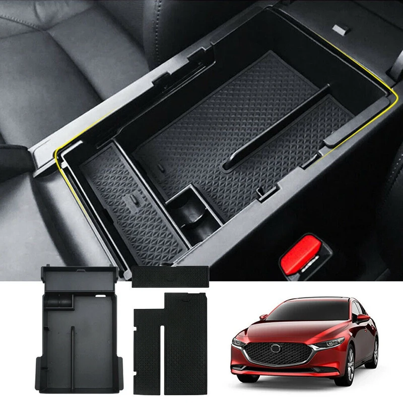 Car Armrest Storage Box Central Interior Glove Tray Trim for Mazda 3 Axela 2019-20 
Car Armrest Storage Box Central Interior Glove Tray Trim for Mazda 3 Axela 2019-20