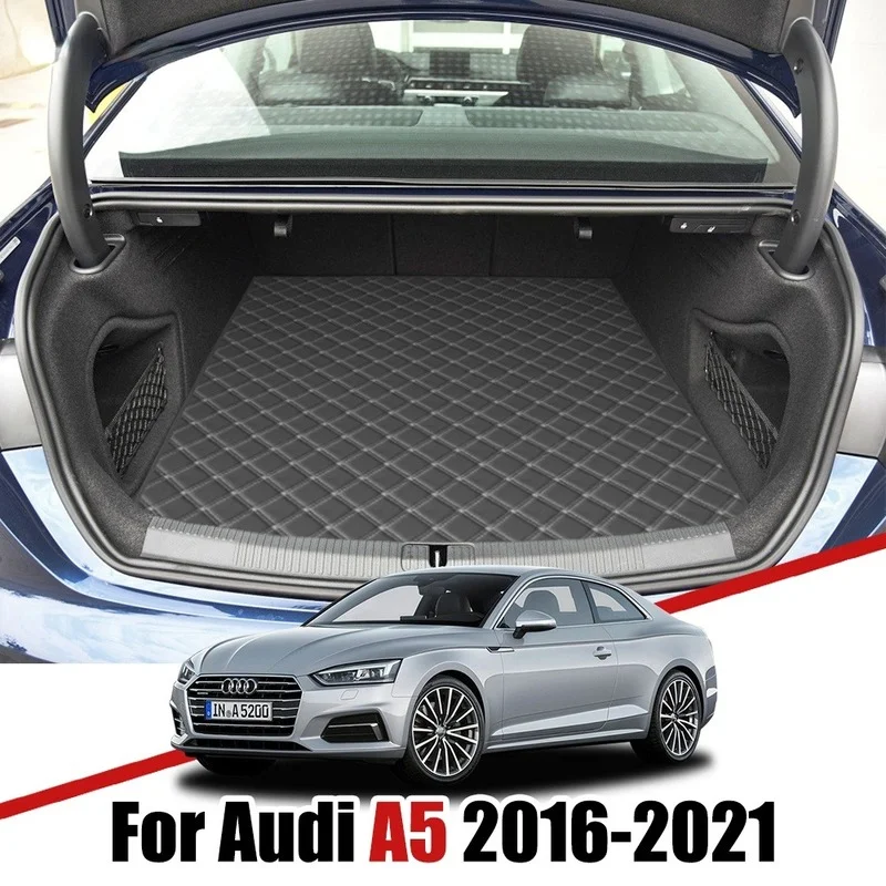 Custom Car Trunk Leather Mats For Audi A5 F53 2016 2017 2018 2019-2021 Waterproof Non-Slip Liner Tray Cargo Accessories 
Custom Car Trunk Leather Mats For Audi A5 F53 2016 2017 2018 2019-2021 Waterproof Non-Slip Liner Tray Cargo Accessories