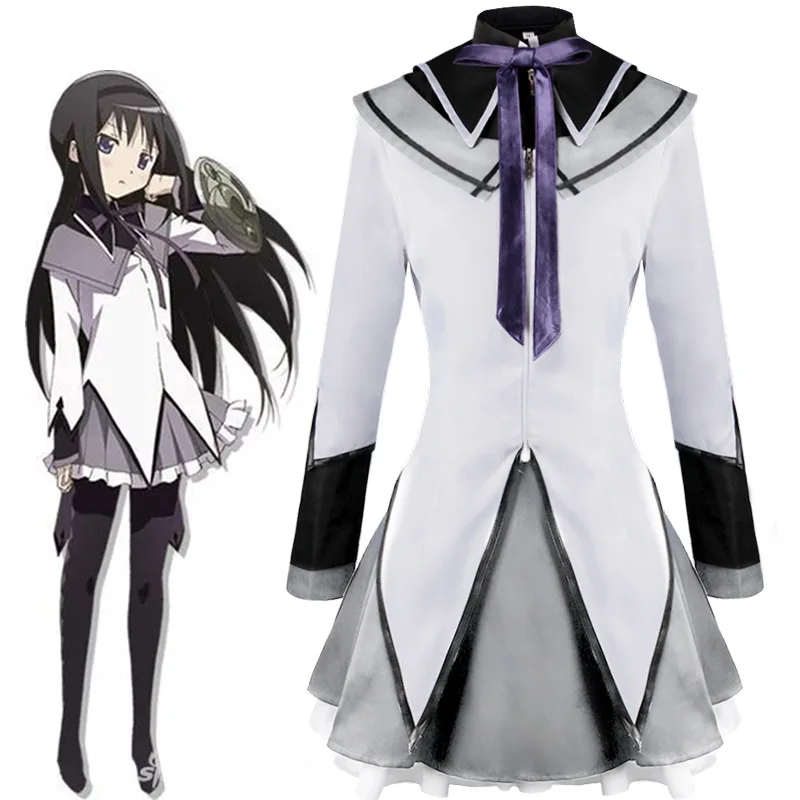 Аниме Волшебная девушка Puella Magi Madoka Magica Homura Akemi Косплей Костюм боевая униформа парик носки для Mahou Shoujo комикс Con
Аниме Волшебная девушка Puella Magi Madoka Magica Homura Akemi Косплей Костюм боевая униформа парик носки для Mahou Shoujo комикс Con