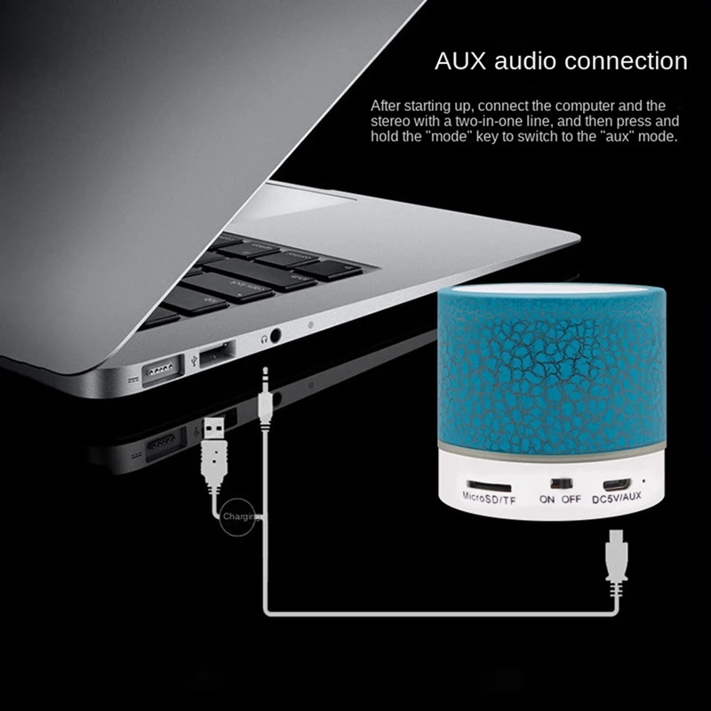 1Set Car Audio Outdoor Mini Audio Colorful Crack LED Portable Wireless Bluetooth 5.0 
1Set Car Audio Outdoor Mini Audio Colorful Crack LED Portable Wireless Bluetooth 5.0