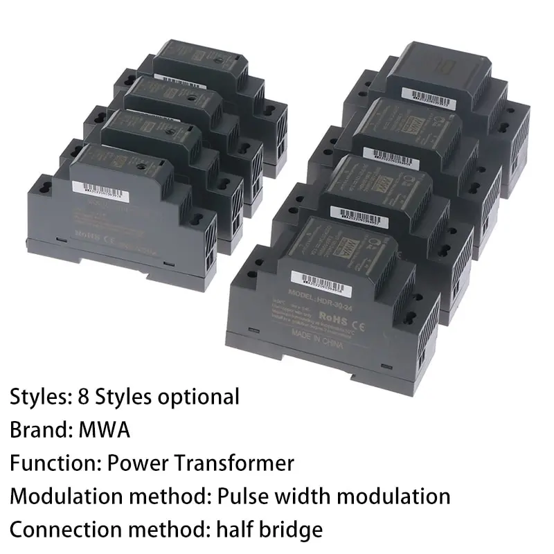 Ультратонкие рельсовые Импульсные блоки питания DC HDR-15W/30W-5V/12V/15V/24V полумостовой трансформатор питания
Ультратонкие рельсовые Импульсные блоки питания DC HDR-15W/30W-5V/12V/15V/24V полумостовой трансформатор питания