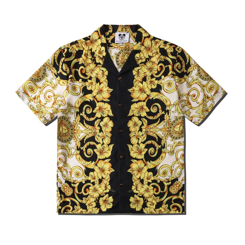 Summer New Mens Vintage Flowers Print Shirt Fashion Oversized Short Sleeve Hawaiian Harajuku Beach Shirts Camisa Hawaiana Hombre
Summer New Mens Vintage Flowers Print Shirt Fashion Oversized Short Sleeve Hawaiian Harajuku Beach Shirts Camisa Hawaiana Hombre