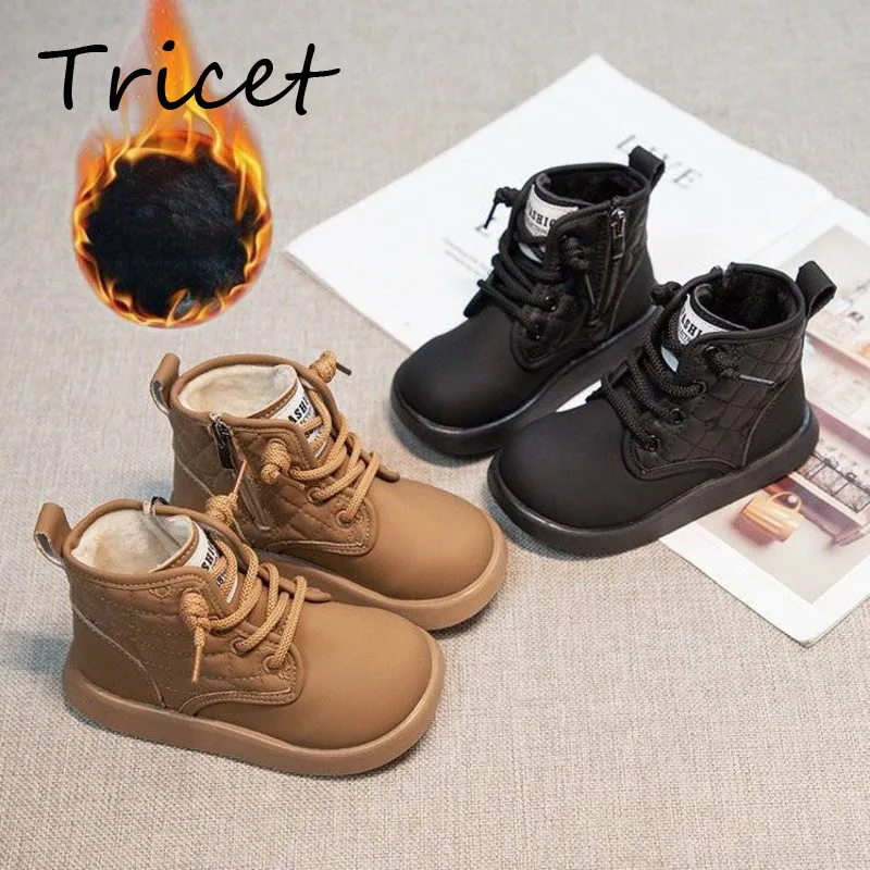 New Solid Sewing Children Fashion Boots Soft PU Leather Boys Girls Casual Ankle Shoes Zip Warm Plush Kids Winter Boots
New Solid Sewing Children Fashion Boots Soft PU Leather Boys Girls Casual Ankle Shoes Zip Warm Plush Kids Winter Boots