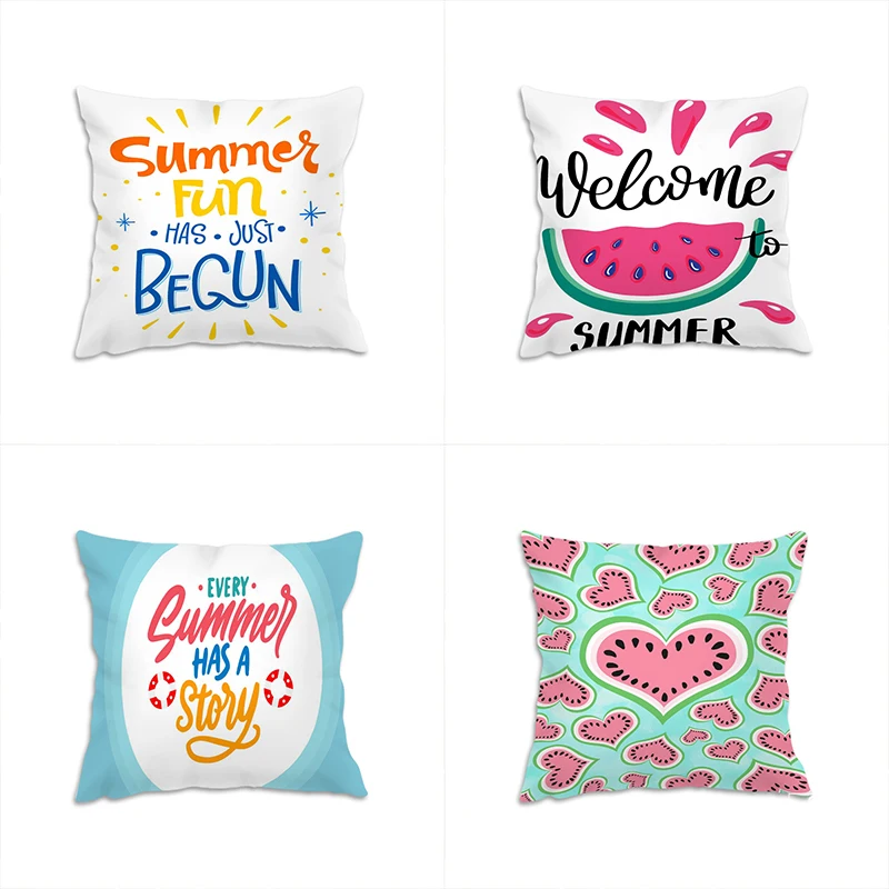 Hello Summer Pillow Case Cushion Watermelon Ice Cream Covers 45*45 Decorative Pillows for Sofa Office Bed Pillows for Sleeping
Hello Summer Pillow Case Cushion Watermelon Ice Cream Covers 45*45 Decorative Pillows for Sofa Office Bed Pillows for Sleeping