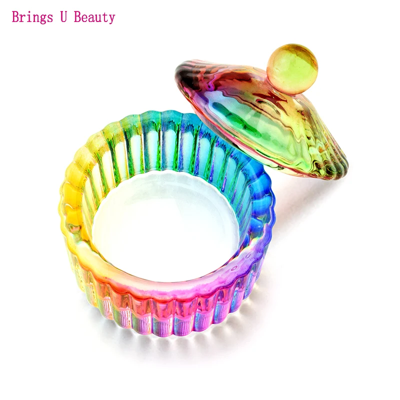 1pc Coloured Glaze Crystal Glass Dappen Dish Bowl Cup Sweet Heart with Cap for Acrylic Powder Liquid Equipment Nail Tools
1pc Coloured Glaze Crystal Glass Dappen Dish Bowl Cup Sweet Heart with Cap for Acrylic Powder Liquid Equipment Nail Tools