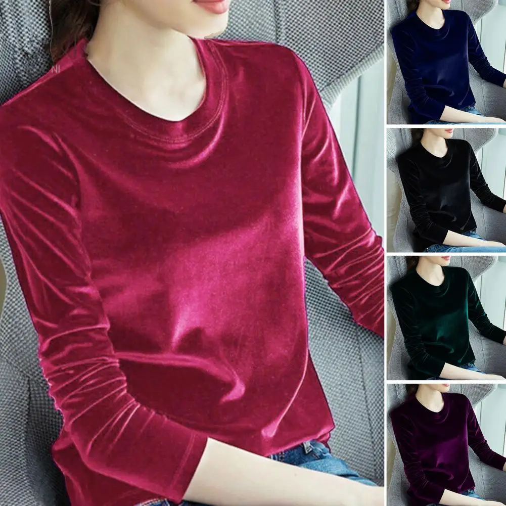 Chic Women T-shirt Spring Autumn Korean Round Neck Blouse Tee Shirt Solid Color Super Soft Women Pullover Top Streetwear
Chic Women T-shirt Spring Autumn Korean Round Neck Blouse Tee Shirt Solid Color Super Soft Women Pullover Top Streetwear