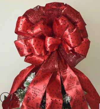 Christmas Tree Bow Decorations Topper Large Glitter Bow-Knot Christmas Tree Decorations Topper christmas christmas christmas
Christmas Tree Bow Decorations Topper Large Glitter Bow-Knot Christmas Tree Decorations Topper christmas christmas christmas