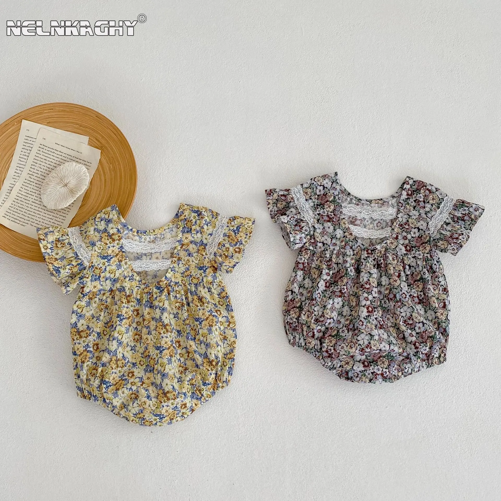 2023 New In Infant Baby Girls Fly Sleeve Floral Hollow Out Ruched Lace Outfits Kids Newborn Jumpsuits Pure Cotton Bodysuits 
2023 New In Infant Baby Girls Fly Sleeve Floral Hollow Out Ruched Lace Outfits Kids Newborn Jumpsuits Pure Cotton Bodysuits