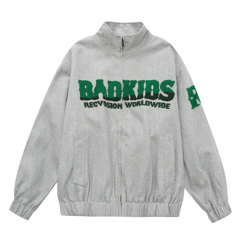 2022 Autumn Gradient Baseball Jackets Mens Harajuku Vintage Letter Towel Embroidery Oversize Full Zipper Jackets Tops Outwear
2022 Autumn Gradient Baseball Jackets Mens Harajuku Vintage Letter Towel Embroidery Oversize Full Zipper Jackets Tops Outwear