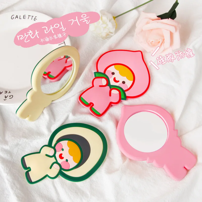 Cute girl heart hand-held mirror Portable mirror PVC handle mirror creative small mirror
Cute girl heart hand-held mirror Portable mirror PVC handle mirror creative small mirror