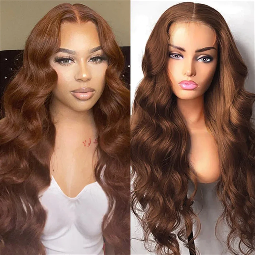 13x4 Brown Lace Front Wigs For Women Chocolate Brown Body Wave Lace Front Wig Glueless Colored Brown HD Lace Wig Synthetic Wigs
13x4 Brown Lace Front Wigs For Women Chocolate Brown Body Wave Lace Front Wig Glueless Colored Brown HD Lace Wig Synthetic Wigs