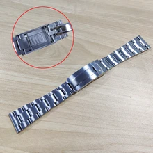 20 22mm Solid Straight End Screw Links Silver Brushed Glide Lock Clasp 316L Steel Watch Band Strap Bracelet For Rolex SUBMARINER