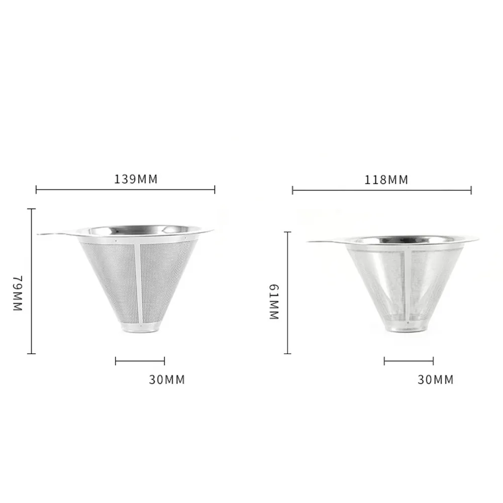 Stainless Steel Coffee Filter Over Portable Pour Reusable Small And Light Compact Dripper Hot Water Mesh Durable
Stainless Steel Coffee Filter Over Portable Pour Reusable Small And Light Compact Dripper Hot Water Mesh Durable
