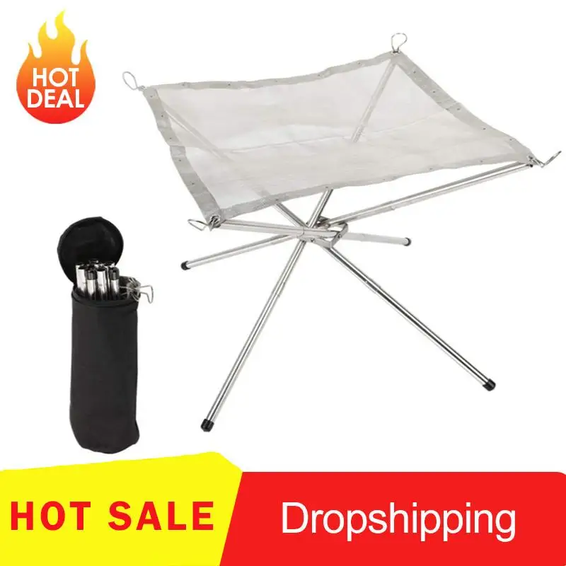 New Portable Fire Burn Pit Rack Outdoor Folding Table Grill Super Heating Steel Grid Camping Light Point Wood Charcoal StoveTool
New Portable Fire Burn Pit Rack Outdoor Folding Table Grill Super Heating Steel Grid Camping Light Point Wood Charcoal StoveTool