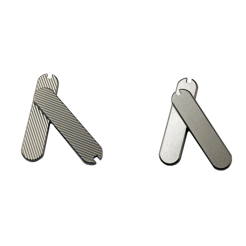 1Pair Titanium Alloy Chip Modified TC4 Handle Patch For DIY Knife Handle Material Making For 58 Mm Swiss Knife
1Pair Titanium Alloy Chip Modified TC4 Handle Patch For DIY Knife Handle Material Making For 58 Mm Swiss Knife