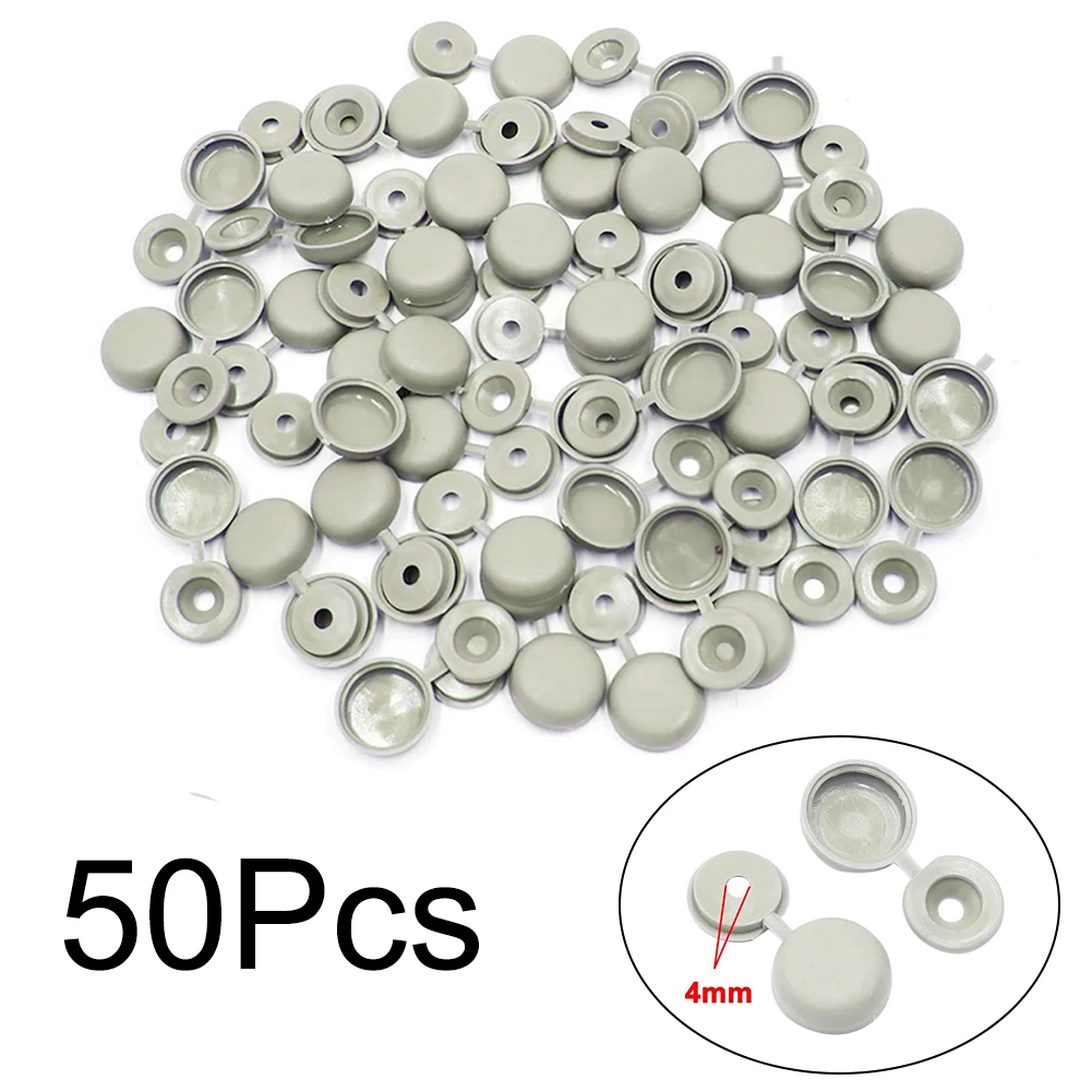 50pcs Gray Plastic Car Hinged Screw Cover Car Decoration 4mm Rivets Fastener Clips Screw Folding Lid Cover Interior Accessories
50pcs Gray Plastic Car Hinged Screw Cover Car Decoration 4mm Rivets Fastener Clips Screw Folding Lid Cover Interior Accessories