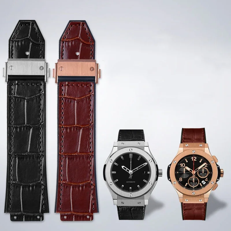 Ремешок из натуральной кожи для часов Hublot ремешок воловьей серии Big Bang мужской