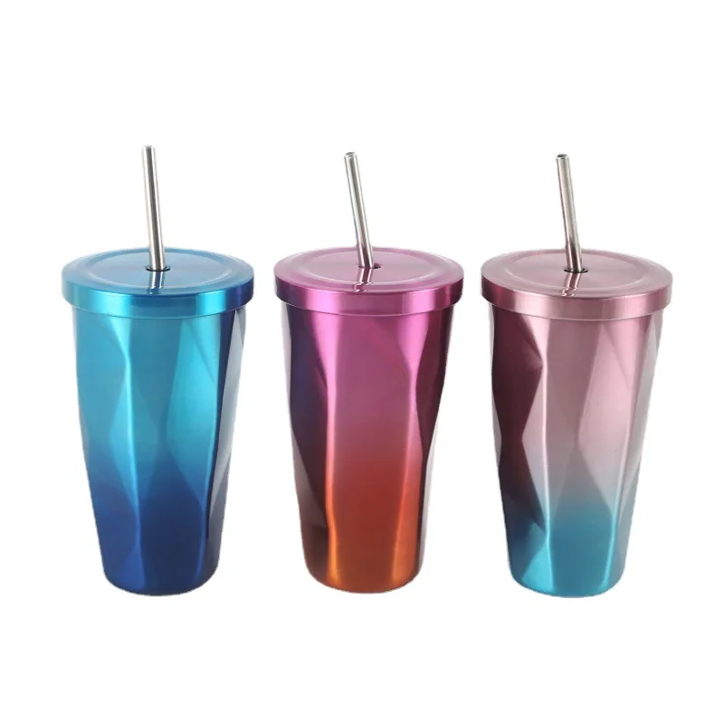 16oz 304 Double Layer Stainless Steel Straw Cup Gift Cup for Men and Women Vacuum Coffee Cup
16oz 304 Double Layer Stainless Steel Straw Cup Gift Cup for Men and Women Vacuum Coffee Cup