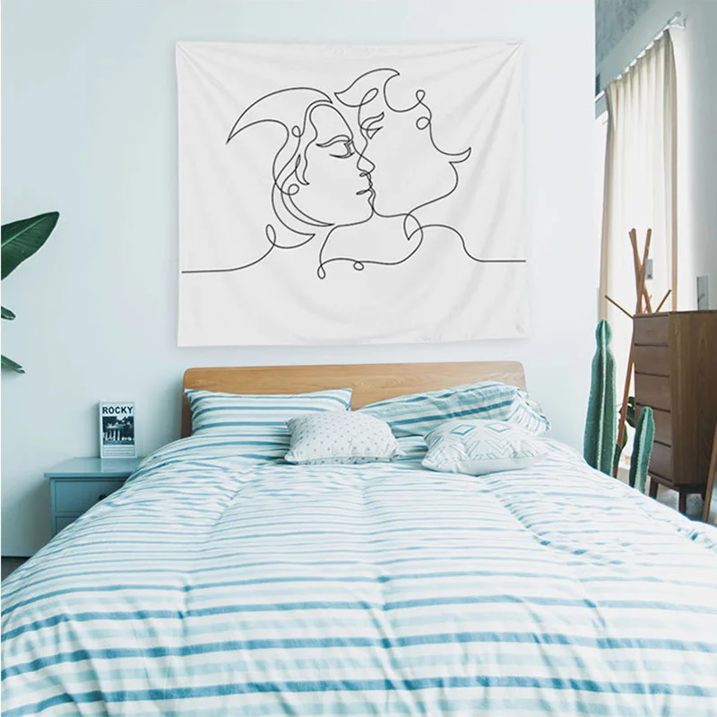Living Room Background Wall Cloth Dormitory Bedside Decoration Wall Tapestry Abstract Figure Art Tapestry
Living Room Background Wall Cloth Dormitory Bedside Decoration Wall Tapestry Abstract Figure Art Tapestry
