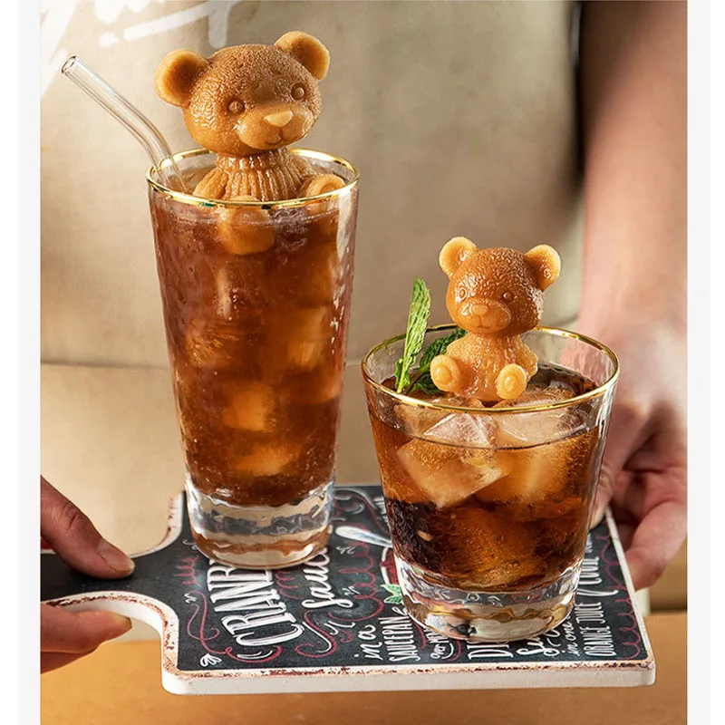 3D Ice Cube Maker Little Teddy Bear Shape Chocolate Cake Mould Tray Ice Cream DIY Tool Whiskey Wine Cocktail Silicone Mold
3D Ice Cube Maker Little Teddy Bear Shape Chocolate Cake Mould Tray Ice Cream DIY Tool Whiskey Wine Cocktail Silicone Mold