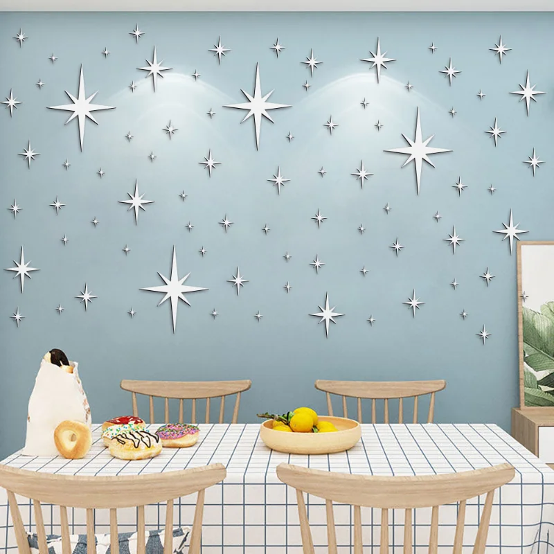 Acrylic Wall Stickers Size Star Cross Star Combination Mirror Paste Three-dimensional Adhesive DIY Cartoon Walls Decoration
Acrylic Wall Stickers Size Star Cross Star Combination Mirror Paste Three-dimensional Adhesive DIY Cartoon Walls Decoration