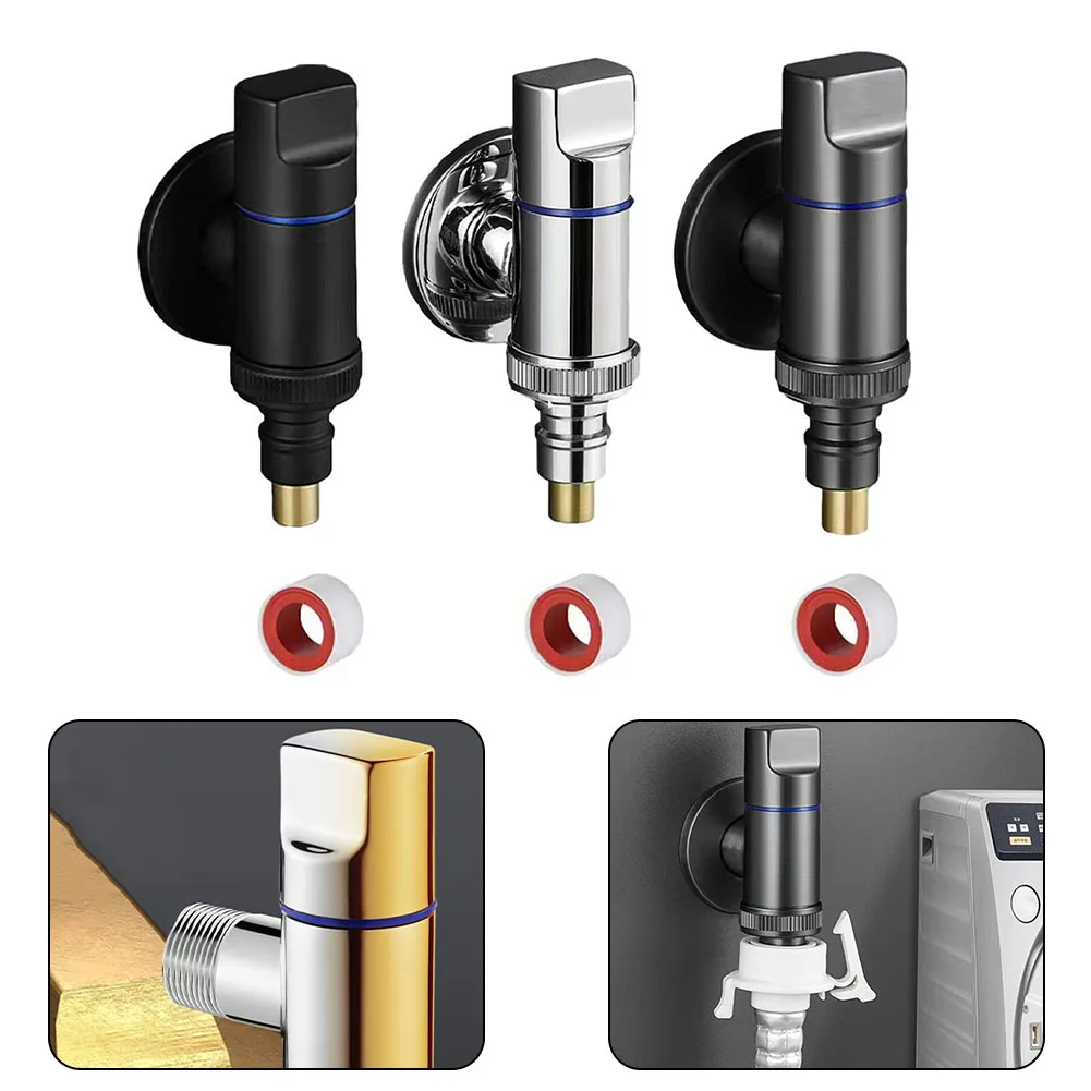 Кран для стиральной машины, латунный водостойкий клапан быстрого открывания, угловой, настенный, G1/2, зажим для воды, аксессуары для ванной комнаты 
Кран для стиральной машины, латунный водостойкий клапан быстрого открывания, угловой, настенный, G1/2, зажим для воды, аксессуары для ванной комнаты