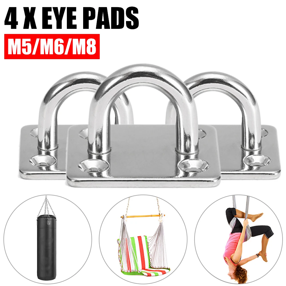4PCS Mount Hook Pad Eye Plates Marine Hardware Multifunctional Wall Mount Hook Loops for Exercise Resistance Bands Swinging New
4PCS Mount Hook Pad Eye Plates Marine Hardware Multifunctional Wall Mount Hook Loops for Exercise Resistance Bands Swinging New