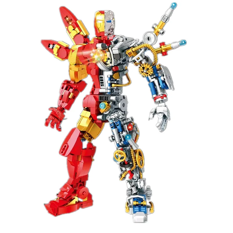 Marvel Avengers Movie Superheroes Half Perspective Machine Iron Man Titan Robot Building Blocks Bricks Model Kids Boys Toys Gift
Marvel Avengers Movie Superheroes Half Perspective Machine Iron Man Titan Robot Building Blocks Bricks Model Kids Boys Toys Gift