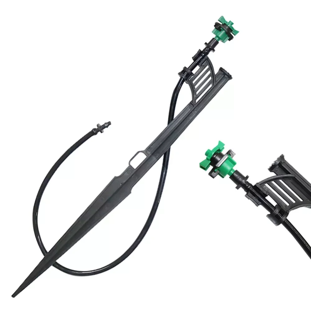 Vertical Rotary Sprinkler kit with support rod Greenhouse 360 Degree Mist nozzle Agriculture tools Irrigation sprinkler 20 Sets 
Vertical Rotary Sprinkler kit with support rod Greenhouse 360 Degree Mist nozzle Agriculture tools Irrigation sprinkler 20 Sets