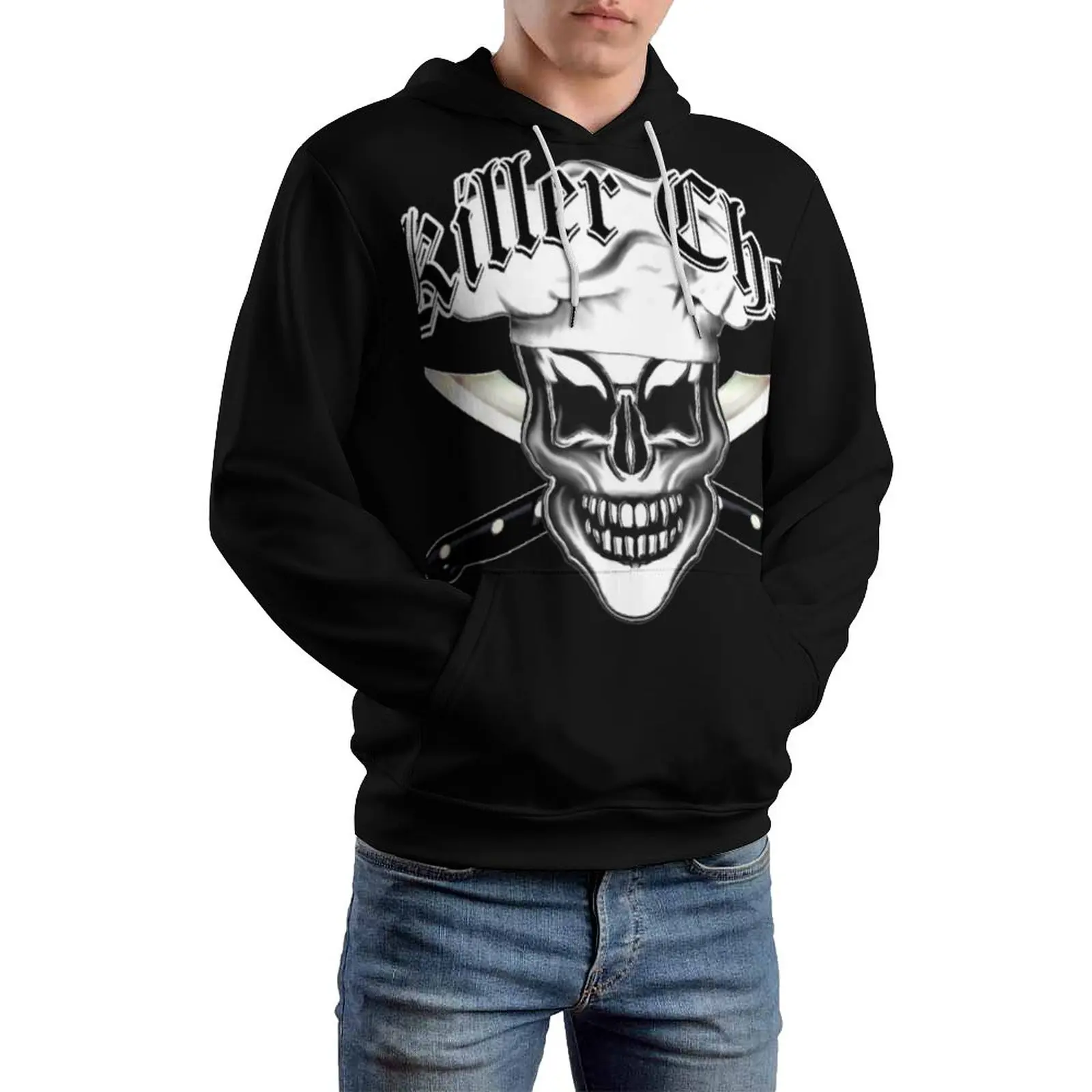 Skull Chef 8: Killer Chef Hoodies Skull and Chef Knives Polyester Loose Pullover Hoodie Long Sleeve Casual Autumn Hoodie XXXL
Skull Chef 8: Killer Chef Hoodies Skull and Chef Knives Polyester Loose Pullover Hoodie Long Sleeve Casual Autumn Hoodie XXXL