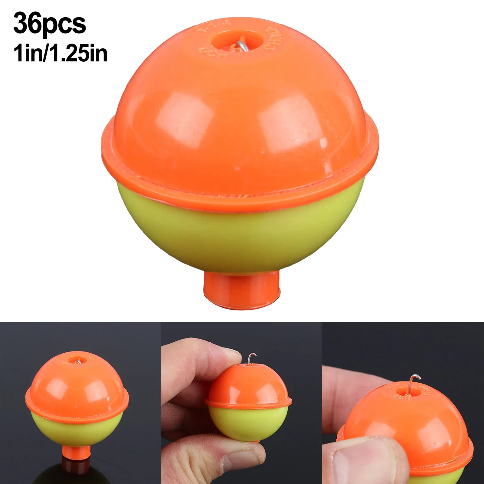 36PCS/set Yellow Fishing Bobbers Fishing Snap-On Round Floats Bobbers Buoy Bite Indicator Eye-catching Fish Float
36PCS/set Yellow Fishing Bobbers Fishing Snap-On Round Floats Bobbers Buoy Bite Indicator Eye-catching Fish Float