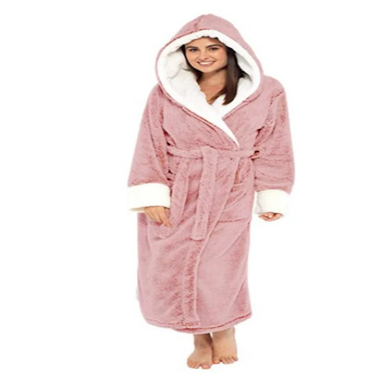 Fashion Trend Women's Long Bathrobe Nightgown with Belt Autumn and Winter Thick Warm Tie Fashion 2022 Bathroom Supplies with Hat
Fashion Trend Women's Long Bathrobe Nightgown with Belt Autumn and Winter Thick Warm Tie Fashion 2022 Bathroom Supplies with Hat