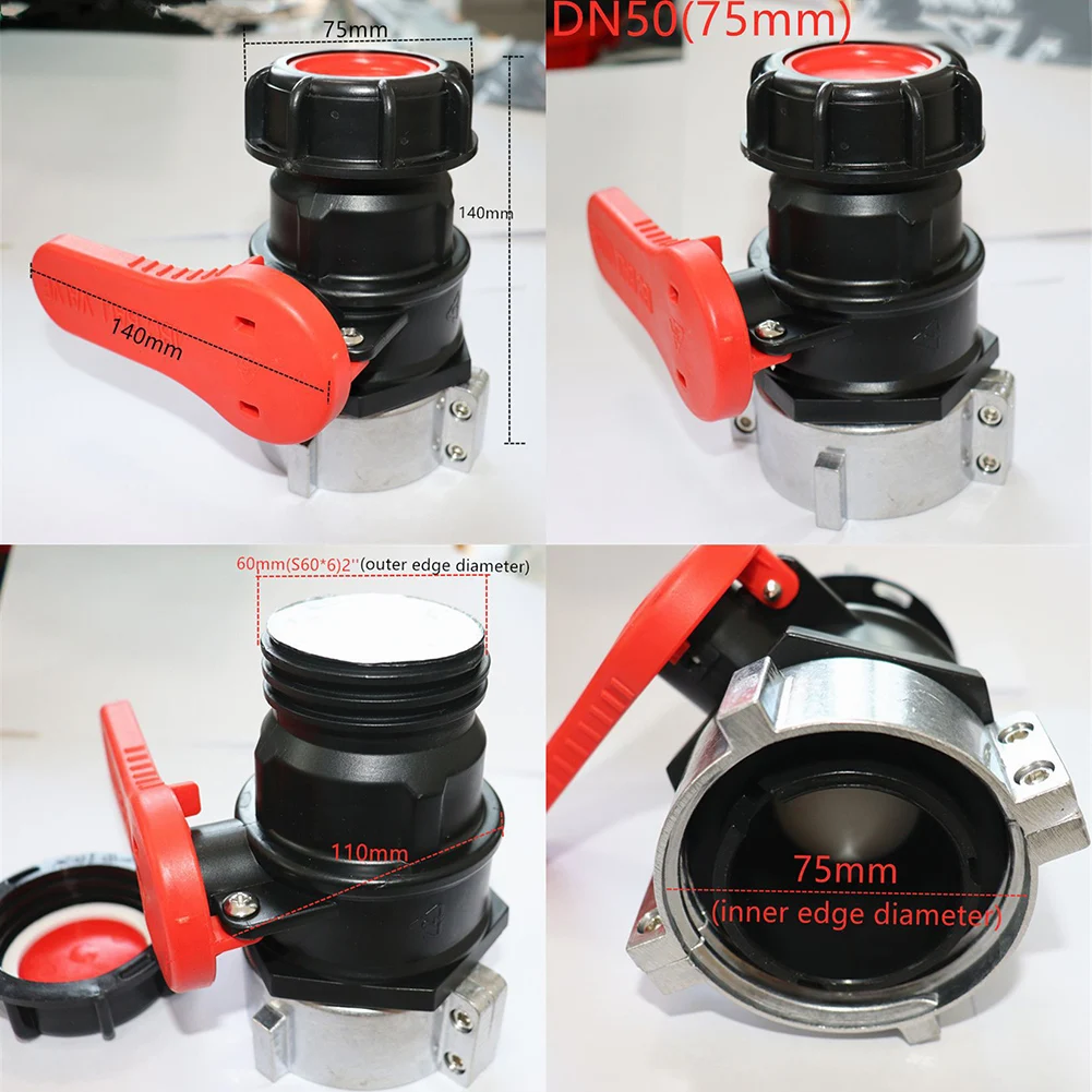 Practical Durable IBC Ball Valve Adapter Valve 75mm Replacement Tap Shut-off Outlet Ball Valve For IBC Container
Practical Durable IBC Ball Valve Adapter Valve 75mm Replacement Tap Shut-off Outlet Ball Valve For IBC Container