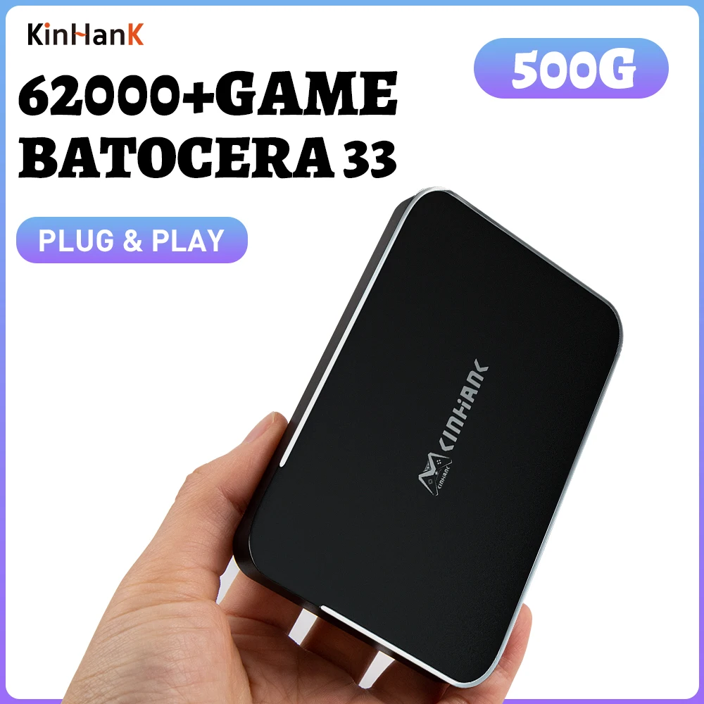 Kinhank 500G HDD Ретро видео игра HDD 4K с 62000 + игра для Windows 7-10 Mac USB 3,0 Batocera 33 Plug & Play для PS1/PSP/N64/
Kinhank 500G HDD Ретро видео игра HDD 4K с 62000 + игра для Windows 7-10 Mac USB 3,0 Batocera 33 Plug & Play для PS1/PSP/N64/