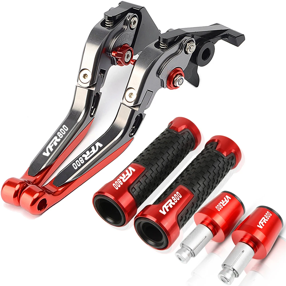 

Motorcycle Aluminum Adjustable Brake Clutch Levers Handlebar Hand Grips End For HONDA VFR800FIWI VFR800 FIWI 1998 1999 2000 2001