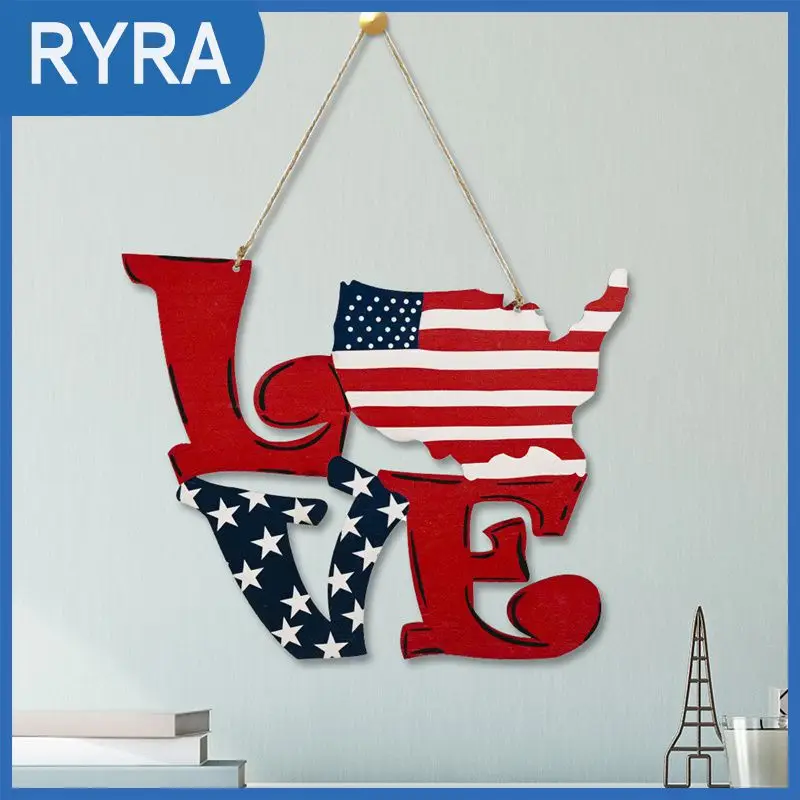 American Independence Day Wooden Pendant LOVE Wall Hanging Ornament Window Decoration Car Rear Interior Decor Home Hotel Crafts
American Independence Day Wooden Pendant LOVE Wall Hanging Ornament Window Decoration Car Rear Interior Decor Home Hotel Crafts