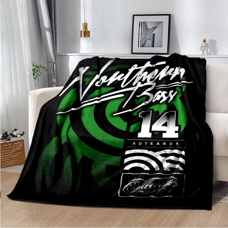 

Одеяло с 3D рисунком Северного баса, одеяло для дивана для отдыха, многофункциональное портативное теплое одеяло для путешествий, Рождественский подарок