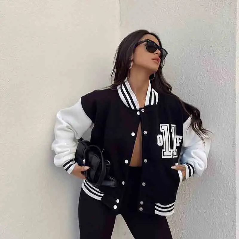 Winter Thicken Warm print Latter Jacket Patchwork Striple Coat V Neck Long Sleeve Cardigan Woman Loose Single Button Jackets
Winter Thicken Warm print Latter Jacket Patchwork Striple Coat V Neck Long Sleeve Cardigan Woman Loose Single Button Jackets