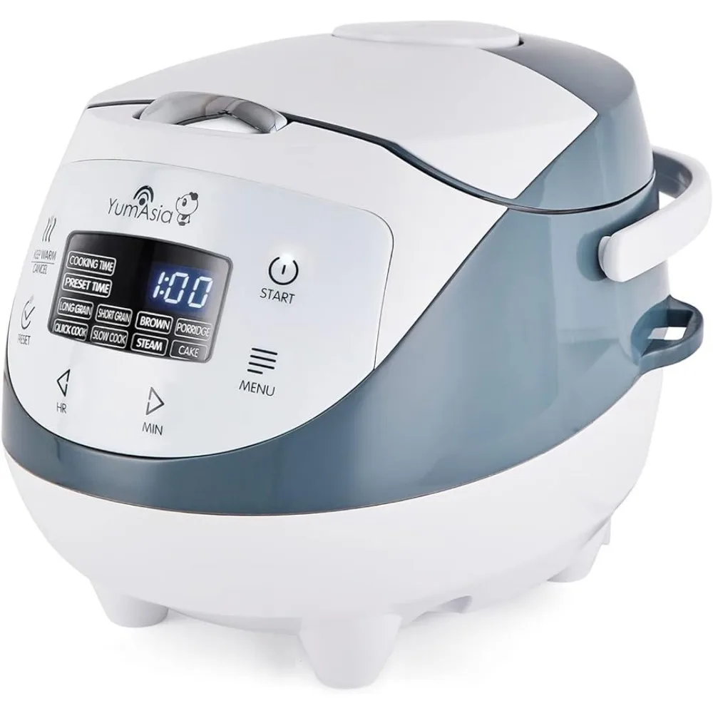 

Yum Asia Panda Mini Rice Cooker with Ninja Ceramic Bowl and Advanced Fuzzy Logic (3.5 Cup, 0.63 Litre) 4 Rice Cooking Functions